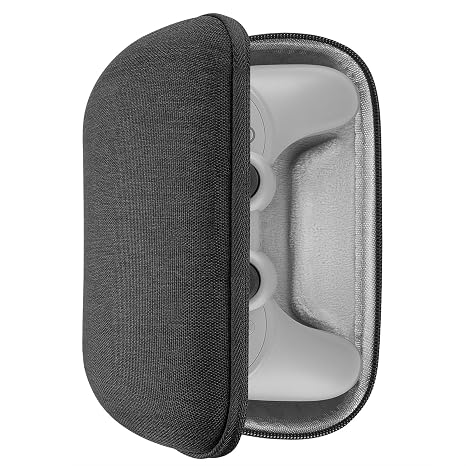 GEEKRIA Controller Travel Case Compatible with 8BitDo Pro 2, Ultimate, 2C, Hard Shell Carrying Bag, Protective Storage with Internal Mesh Pocket for Charging Cable (Dark Gray)