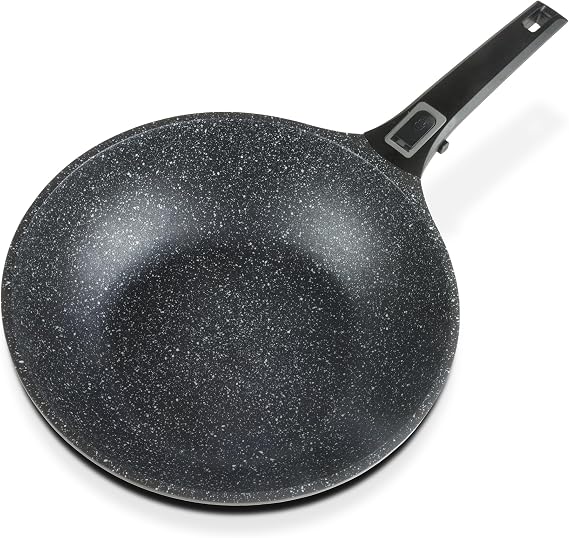 GSW 167789 Easy Click Frying Pan with Removable Handle Aluminium Black Diameter 20 cm