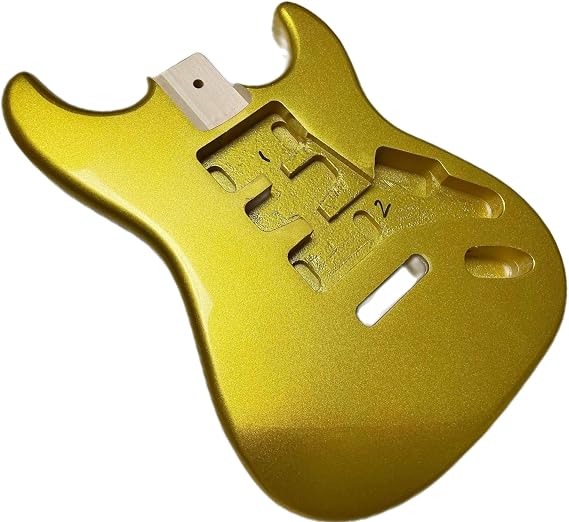 guitar body unfinished Poplar Wood Electric Guitar Body Golden DIY Replacement Barrel Gloss Finished Blank Wood Parts 5.7cm Pocket