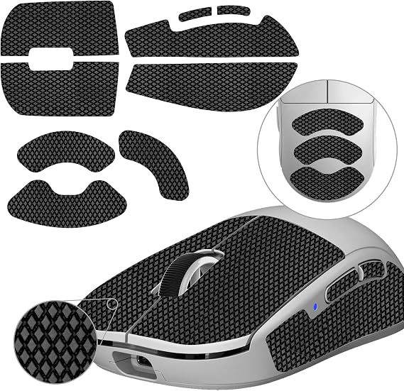 TALONGAMES Mouse Anti Slip Grip Tape Compatible with Pulsar Gaming Gears X2 Mini Gaming Mouse, Palm Sweat Absorption, Thin 0.5mm, Cut to Fit, Easy to Apply, Mouse Skin (Black)