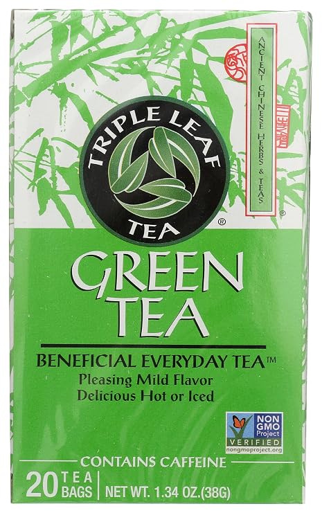 TRIPLE LEAF Green Premium Tea Bags, 20 CT