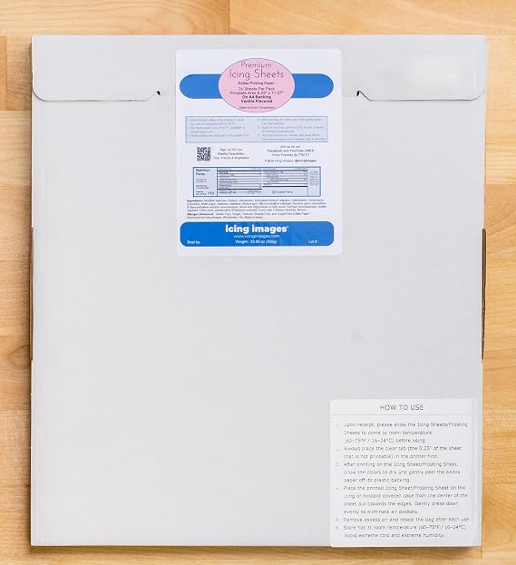 Icing Images Premium Icing Sheets - White - A4-24 count
