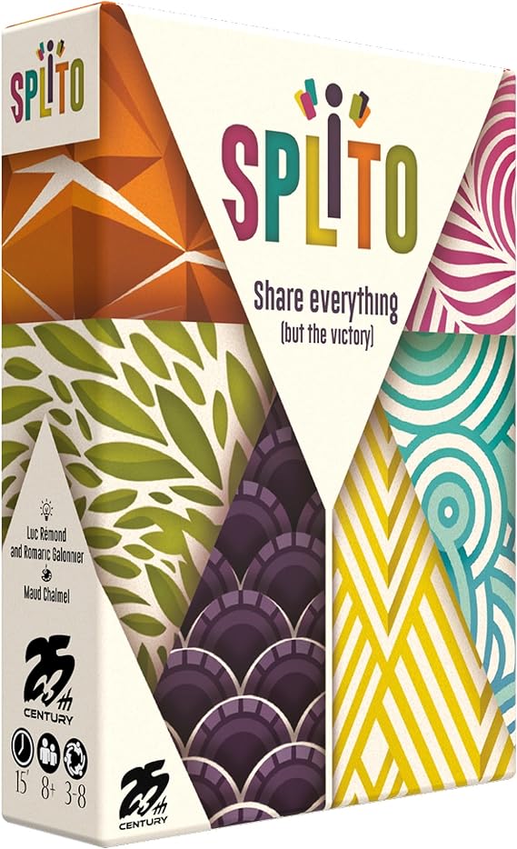 Splito, Fun Quick Card Game for 3 to 8 Players, Draft Cards, Unique Scoring