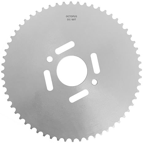 BEROEA Compatible with Predator 79/212/420 Universal Sprocket 60 Tooth 35 Chain Steel Sprocket Mini Bike Go-Kart Sprocket