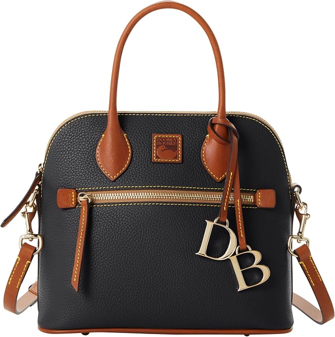 Dooney & Bourke Women's Domed Satchel, Large Handbag with Shoulder Strap