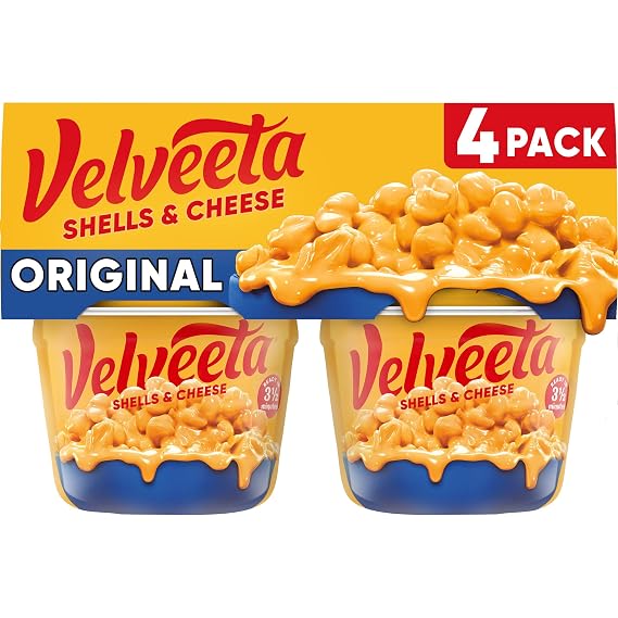 Velveeta Shells and Cheese Mac and Cheese Dinner, 4 Cups, Original, 2.39 oz