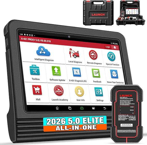 LAUNCH X431 PRO V5.0,2026 New Bluetooth Bidirectional Scan Tool,ECU Code
