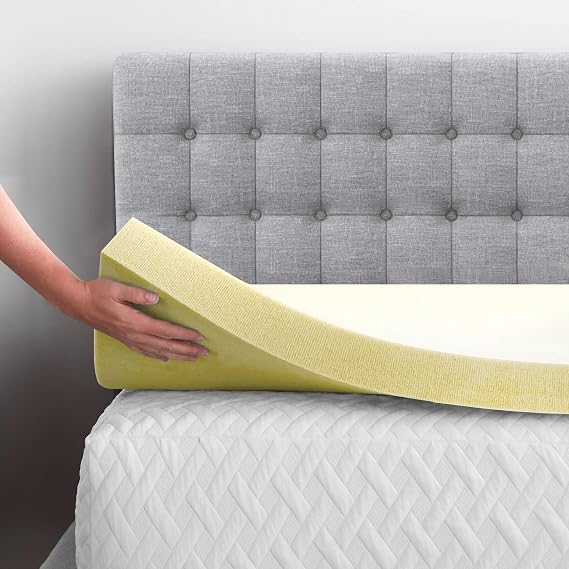 (Memory Foam Mattress Topper to Fit UK Standard Single, 4ft, Double, King Size Bed In 1", 2" Thicknesses Soft & Comfy Mattress Topper Bunk Bed, 1 inch (76 x 190 CM 2.5 cm)