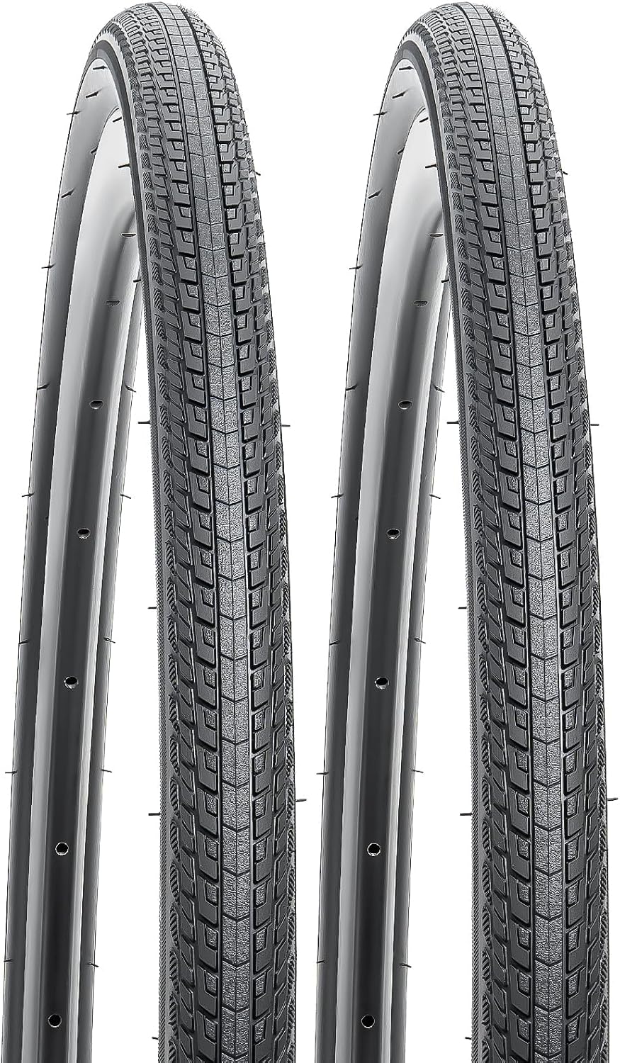 YUNSCM 2-PCS 700C Bike Tires 700X32C32-622 Compatible with Road Bike 700x30C 700x31C 700 x 32C 700x33C 700x34C Bicycle Tires Y-1317