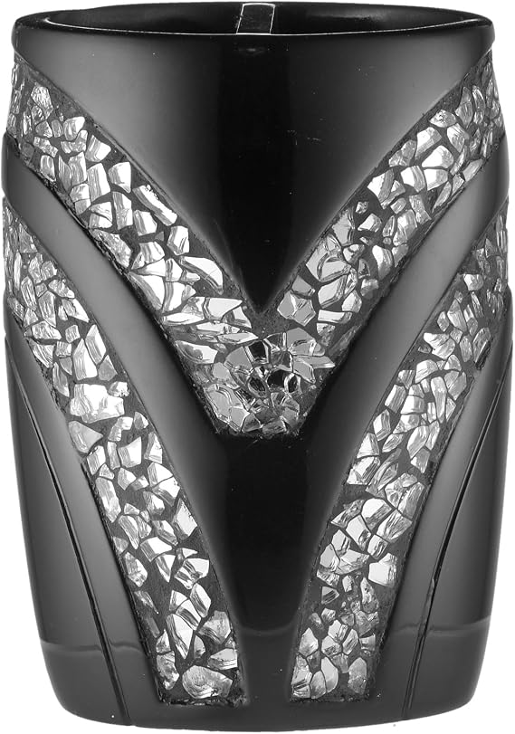 Popular Bath Sinatra Collection Tooth Brush Holder, Black