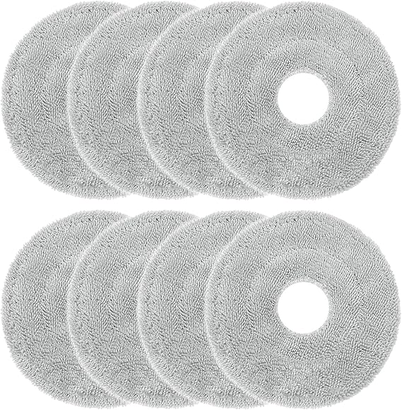 Mop Pads Replacement Compatible with Dreame L10 Ultra L10S Pro L10S Ultra L10S Pro Ultra Heat L10 Prime L20 L30 L40 L50 Ultra X30 X40 X50 Ultra Mova E30 V50 Ultra P10 P50 Pro Ultra Robot Vacuum