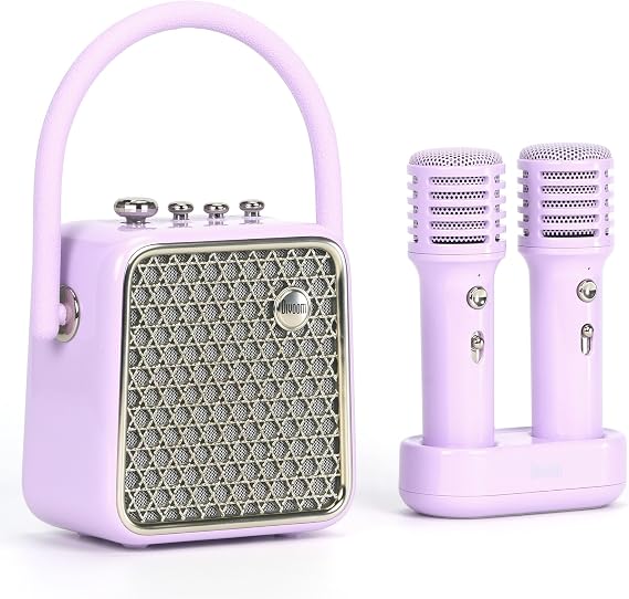 Divoom SongBird-SE Çift Mikrofonlu 18W Bluetooth Hoparlör (Lila)