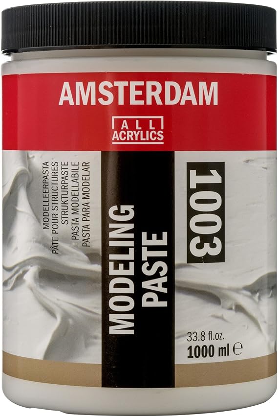 Talence T241-93003 Painting Solution Amsterdam Acrylic Medium Modeling Paste 33.8 fl oz (1000 ml)