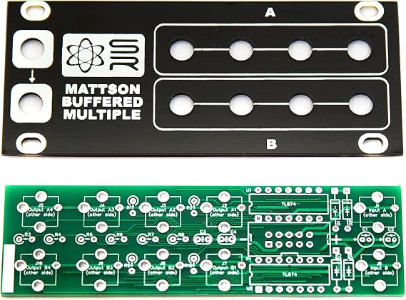 1U Mattson Buffered Multiple PCB and Panel - Eurorack Module PCB Set