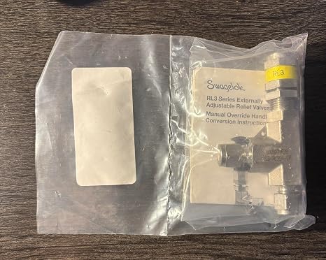 SWAGELOK SS-RL3S4 1/4 in Fitting, Low Pressure, Proportional Relief Valve, Stainless Steel