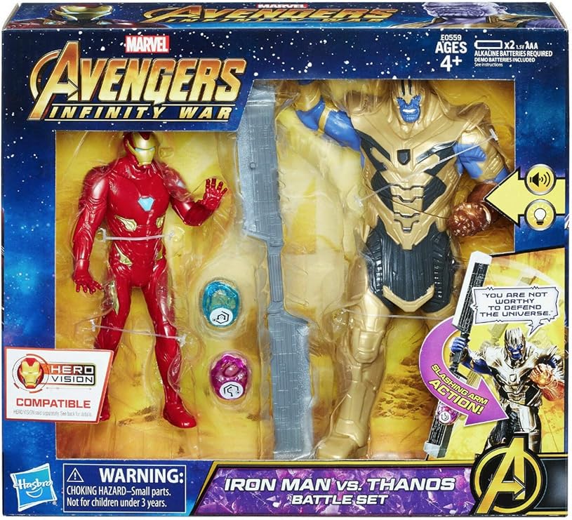 Avengers Marvel Infinity War Iron Man vs. Thanos Battle Set