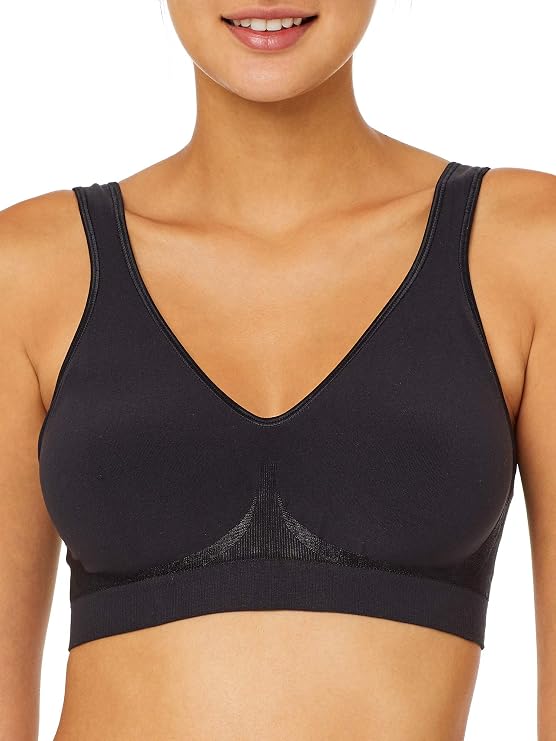 Bali Comfort Revolution Smart Sizes Wire-Free Bra, 2XL, Black