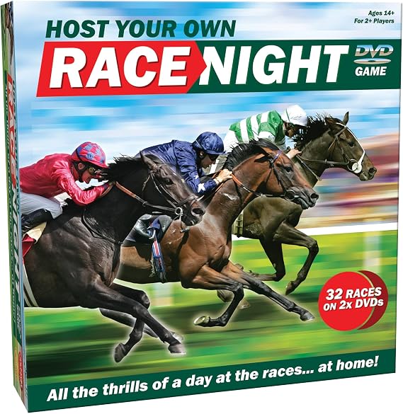 Cheatwell Games Host Your Own Race Night - Play At Home Day At The Races - Family Fun - Ages 14+ 2 Or More Players