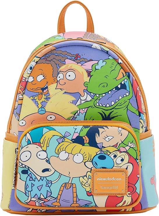 Loungefly Backpacks Nickelodeon 90s Colour Block Mini Backpack