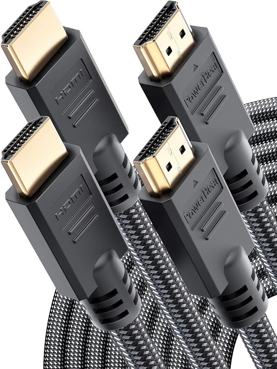 PowerBear 4K HDMI Cable 10 ft & 25 ft Bundle