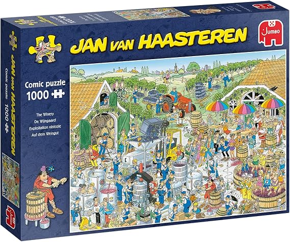 Jumbo, Jan Van Haasteren - 'The Winery' Unique Comic Fun Designed Jigsaw Puzzle for Adults - 1,000 Piece