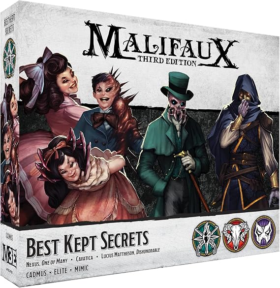 Wyrd Best Kept Secrets: Malifaux Miniature Wargame, Age 14+, 5 Models, Plastic, Assembly Required