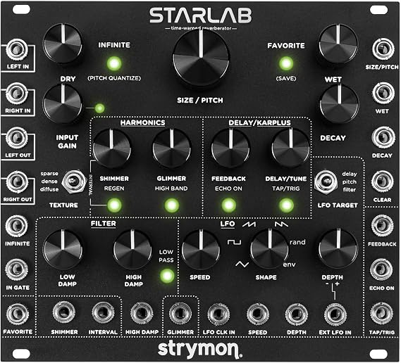 Strymon StarLab Eurorack Time-warped Reverberator Module - Black