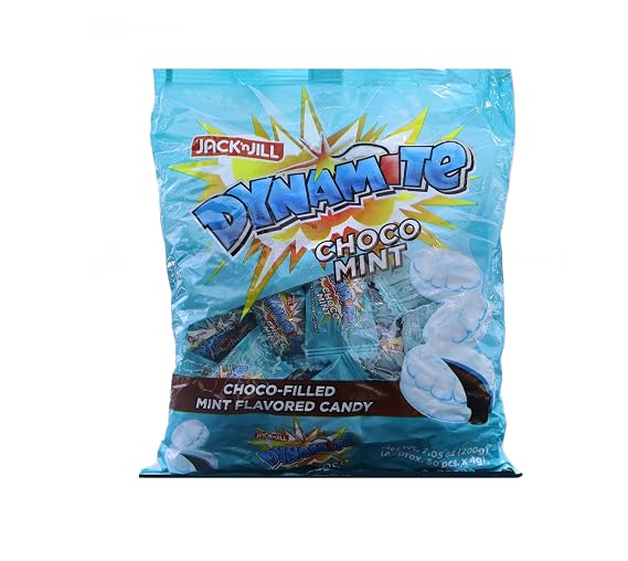 Jack 'n Jill Dynamite Choco Mint Candy 7.05 oz (Mint Chocolate Candy)