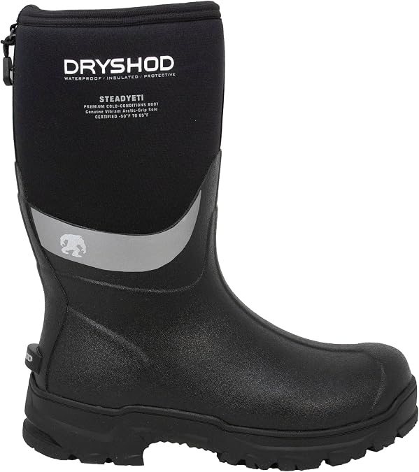 Dryshod STEADYETI Mid Winter Boots with Vibram Arctic Ice Grip Outsole