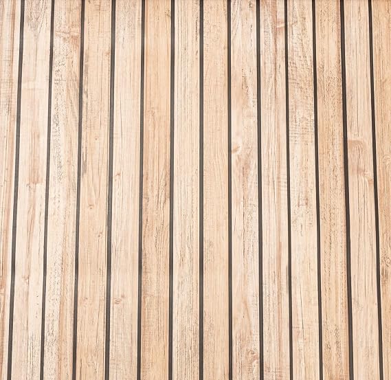 SOPHIE LAURENCE 3D Effect Pink Wooden Panelling Slat Wallpaper (Full Roll - Brown)