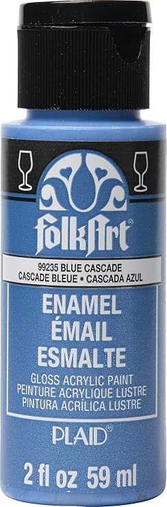FolkArt Enamel Paint, Blue Cascade Metallic