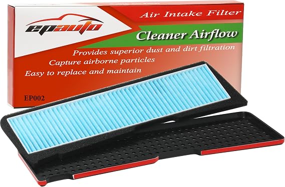 EPAuto Air Intake Filter + Grille Cover Replacement for Tesla Model 3