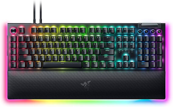Razer BlackWidow V4 Pro - Gaming Keyboard Orange Switch - US - Black