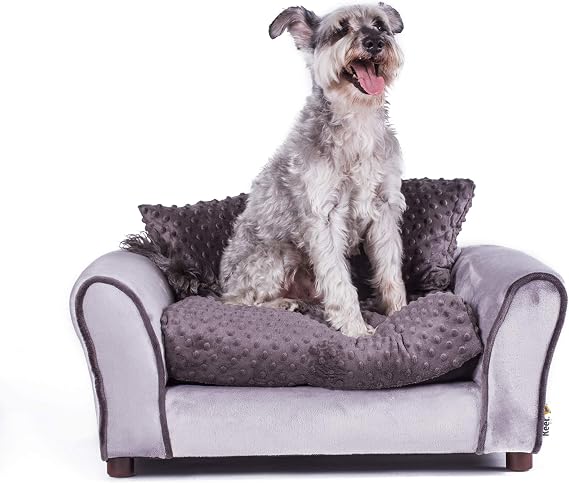 Keet Westerhill Pet Sofa Bed, Charcoal, Medium (28x20x12)