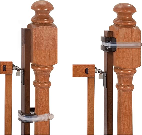 Summer Infant Banister to Banister Gate Mounting Kit - Fits Round or Square Banisters, Accommodates Most Hardware & Pressure Mount Baby Gates up to 37 Tall, Gate Sold Separately