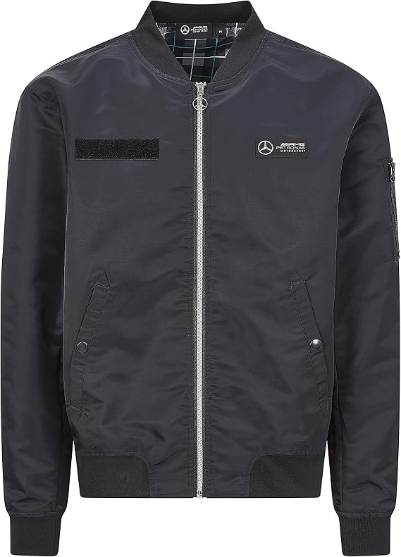 Mercedes Benz AMG Petronas F1 Men's Bomber Jacket Black (XL)