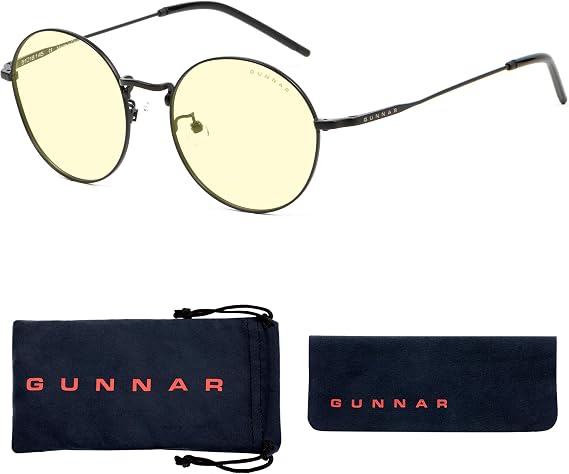 GUNNAR Gaming and Computer Eyewear | Ellipse, Blocks 65% Blue Light & 100% UV Light