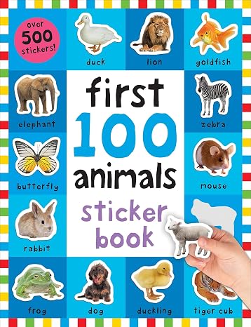 First 100 Animals Stickers Book: 500 Stickers