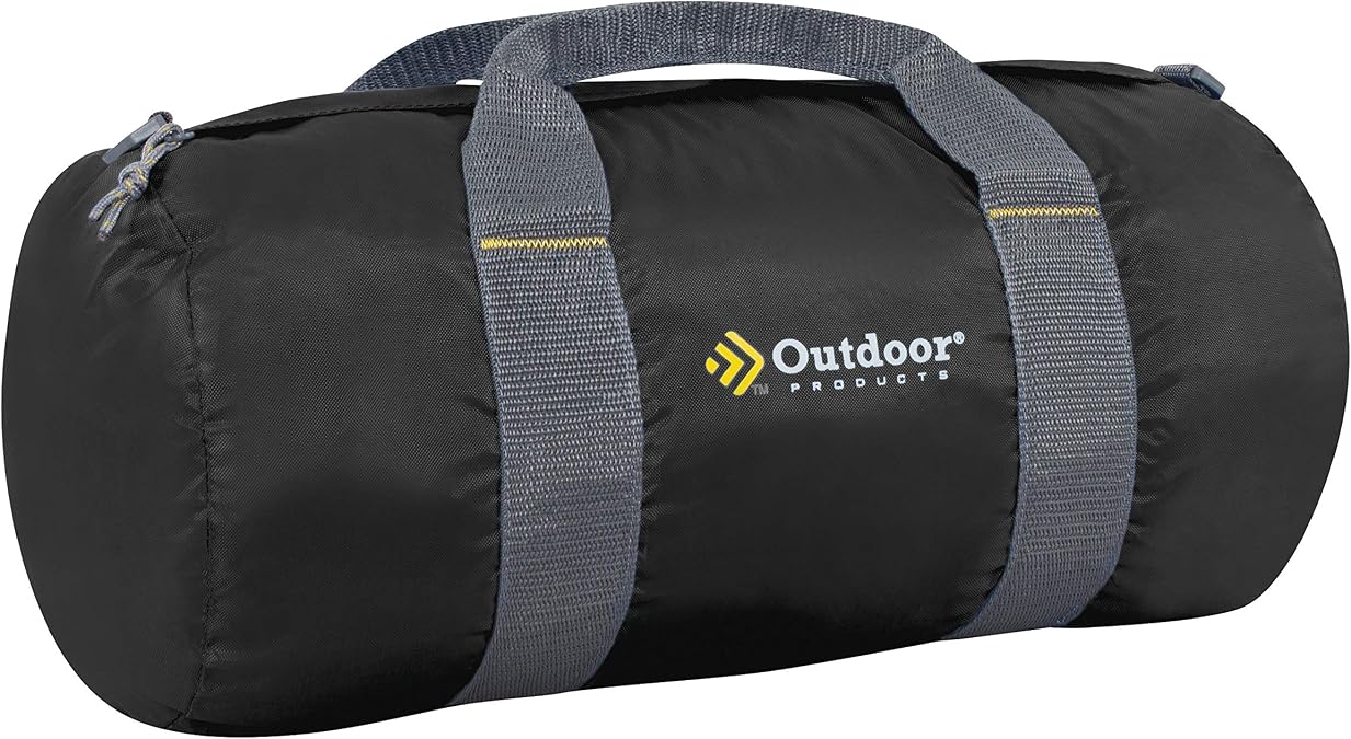Outdoor Products Deluxe Duffel Black, 12" x 24"