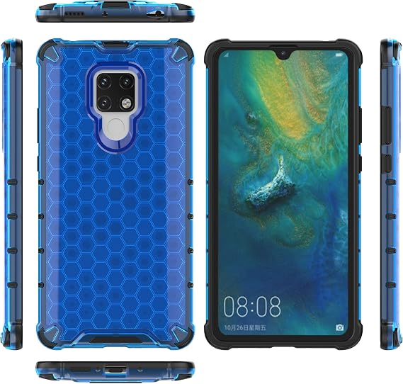 Case for Huawei Mate 20 X Cover,Case for Huawei Mate 20 X Case 2-in-1 Phone Case Cover Blue