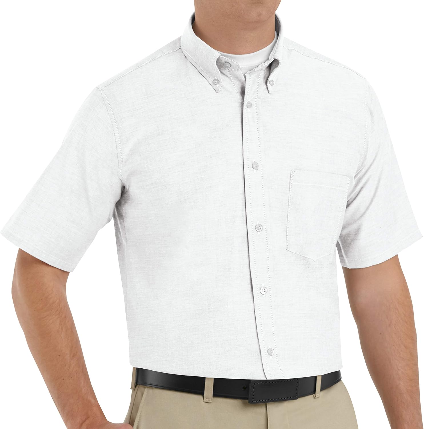 Red Kap Mens Executive Oxford Dress Shirt, Short Sleeve