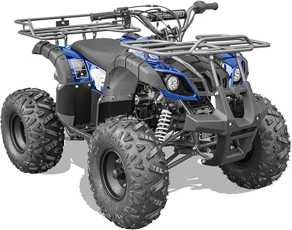 MotoTec Bull 125cc 4-Stroke Kids Gas ATV Blue