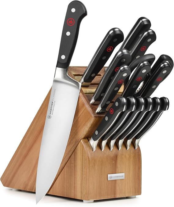 Wusthof Classic 16-piece Knife Block Set (Acacia Block)