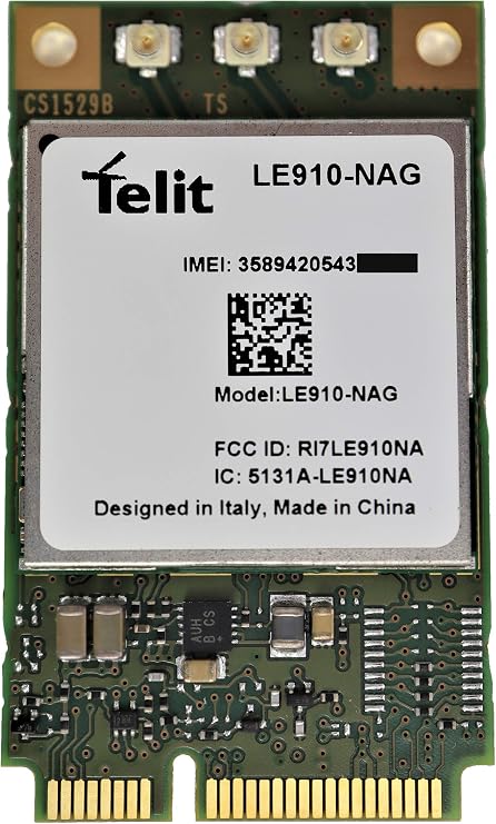 Telit LE910-NAG MiniPCIe Modem Module - 4G/LTE + GPS - 100 x 50 Mbps CAT3 MIMO