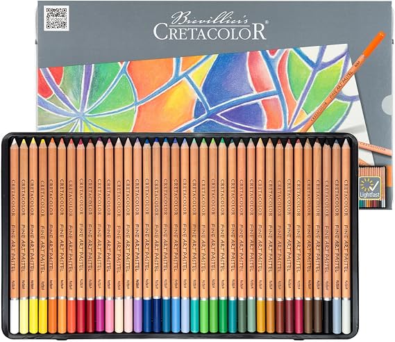 Cretacolor Fine Art Pastel Pencil Set, Set of 36, Multi