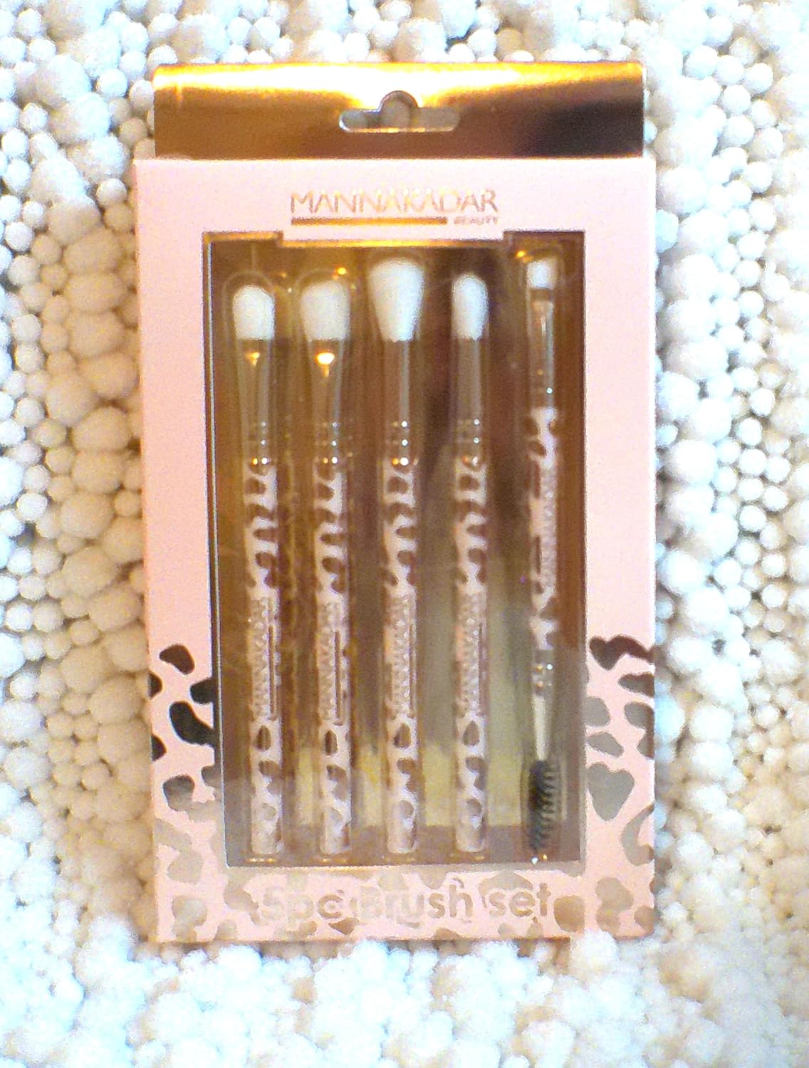 Manna Kadar 5-Piece Makeup Brush Set, Pink