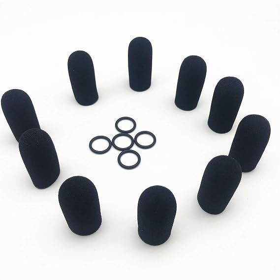 Microphone Cover Compatible with David Clark Aviation Microphone Windscreens DC Mic Covers Protector for M-4 M-7 Headsets Microphone(Pack fo 10)