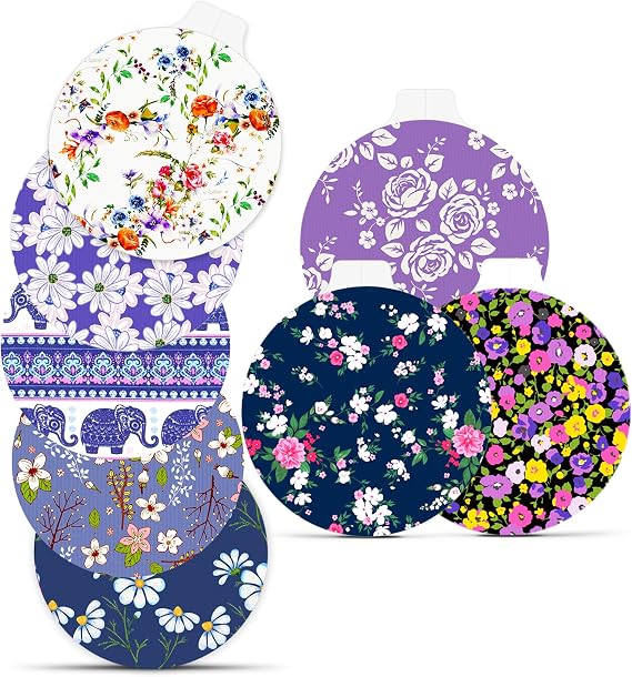 Libre 2 Plus Sensor Covers, 40 Pack Waterproof Adhesive Patch for Libre 2 & Lingo, Breathable Medical-Grade Hypoallergenic CGM Overpatch for 15 Days Protection, Floral