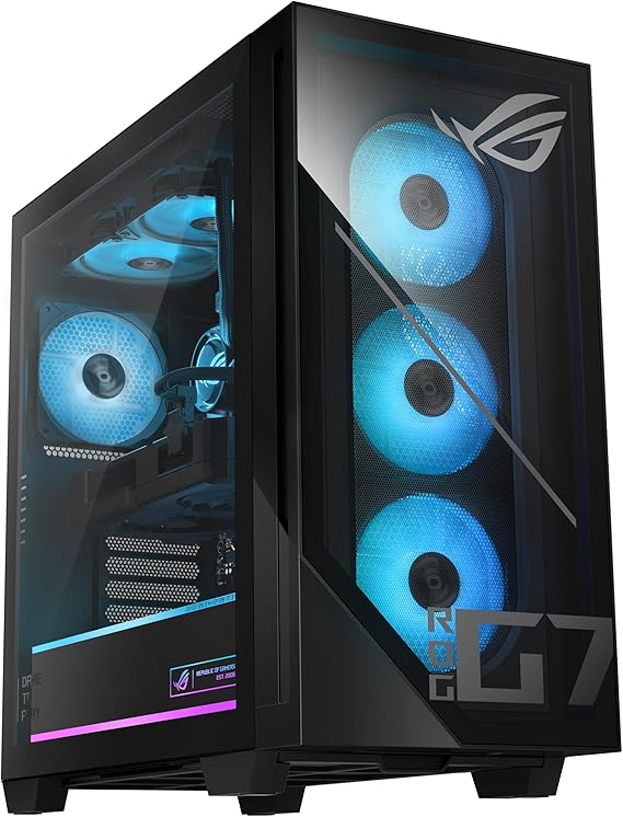 ASUS ROG G700 (2025) Gaming Desktop PC, Intel CoreTM Ultra 7 265F Processor, NVIDIA GeForce RTXTM 5060Ti, 1TB M.2 NVMeTM PCIe 4 SSD, 32GB DDR5 RAM, Windows 11 Home, G700TF-AS776Ti