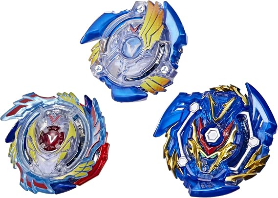Beyblade Burst Evolution Trio Valtryek 3-Pack - Genesis Valtryek V3, Sword Valtryek V5, Valtryek V2 Attack-Type Battling Game Top Toys